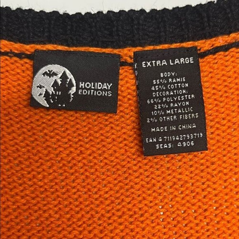 Basic Editions Halloween Knitted Button Down Vest… - image 12